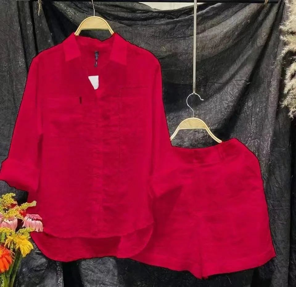 Women Casual Outfit Cotton Linen