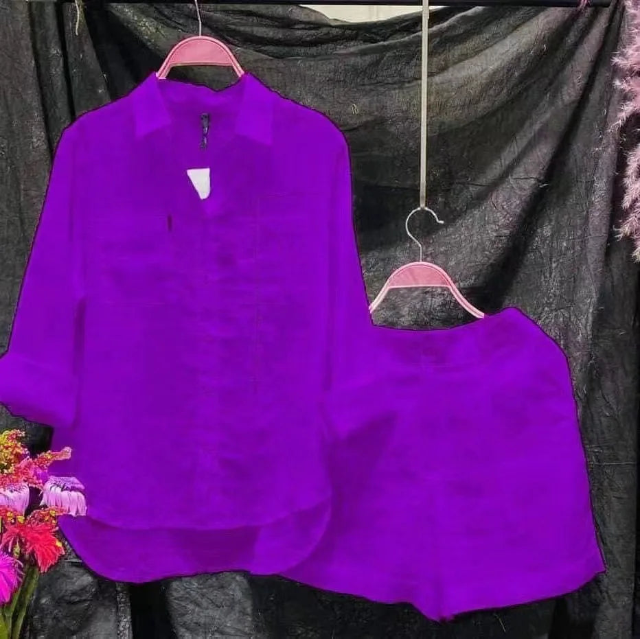 Women Casual Outfit Cotton Linen