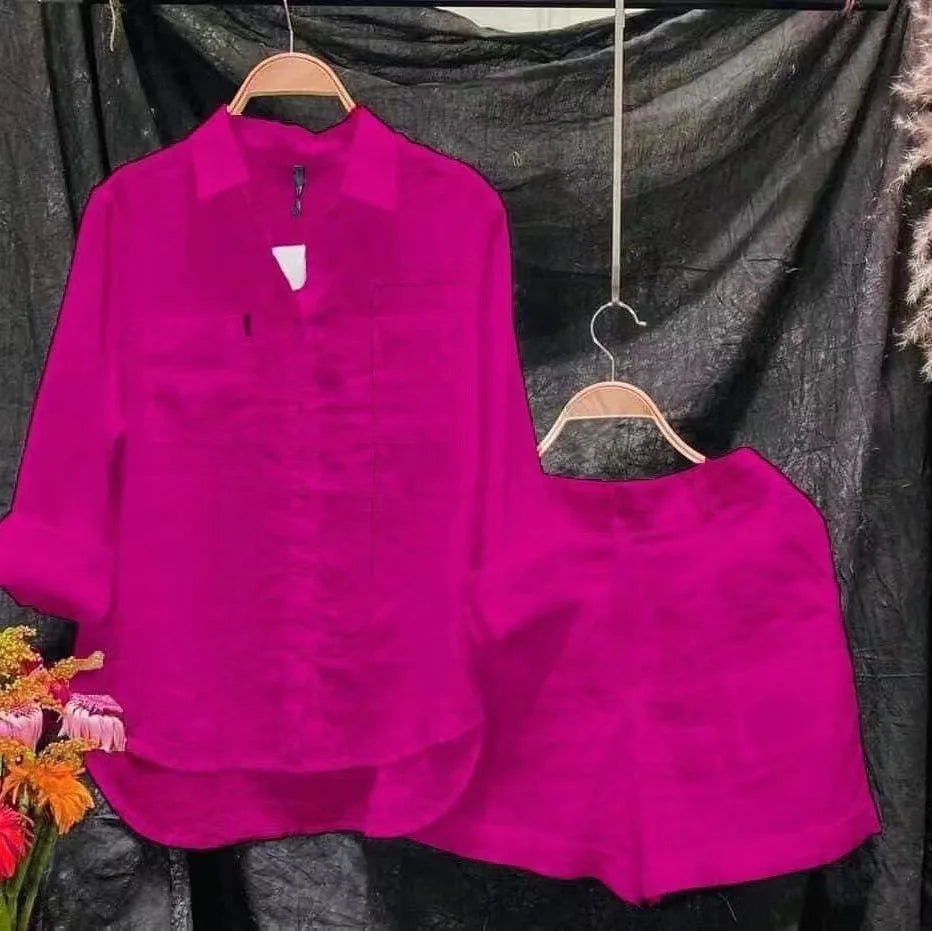 Women Casual Outfit Cotton Linen