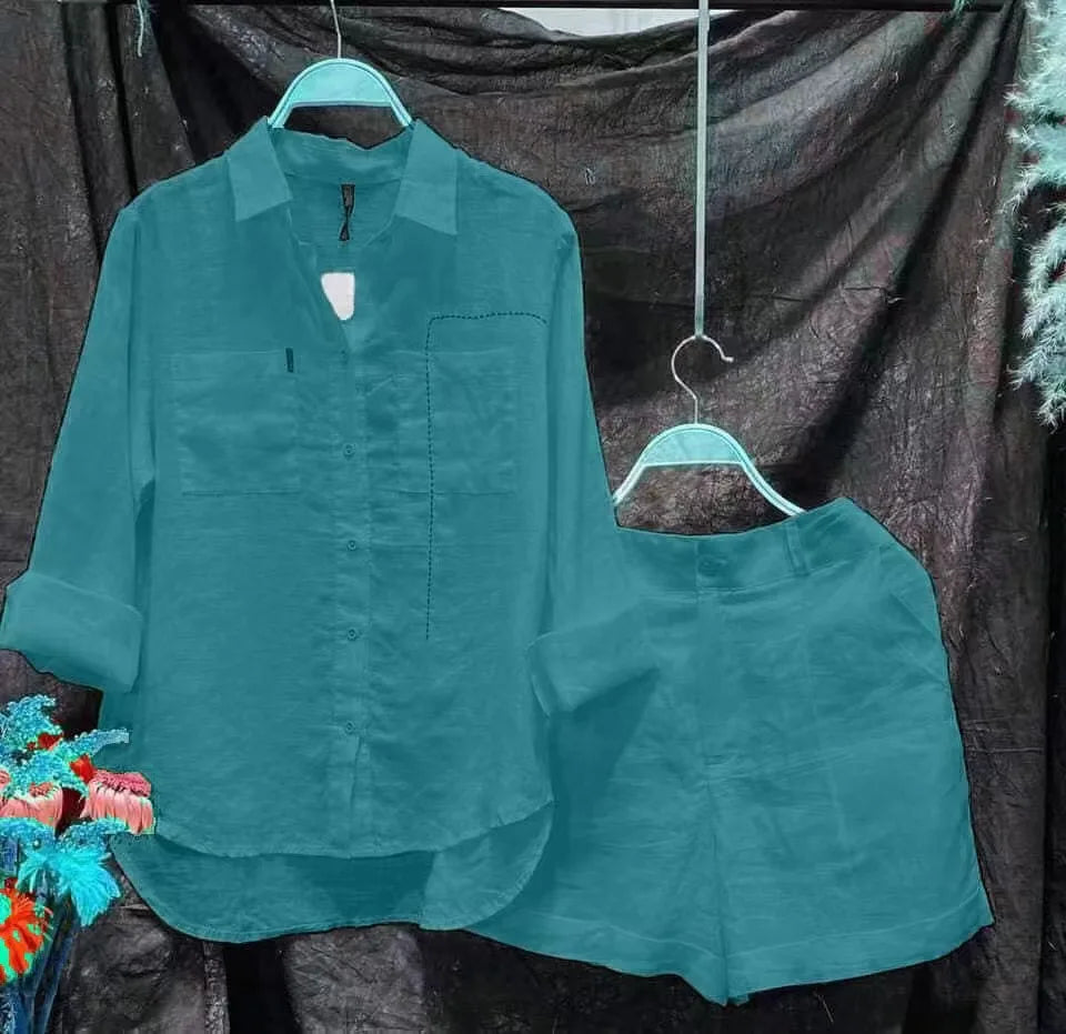 Women Casual Outfit Cotton Linen