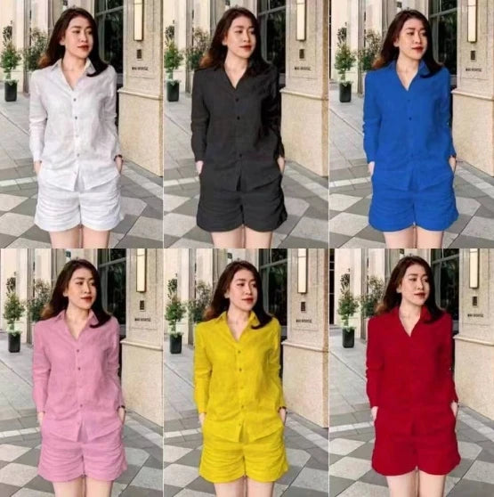 Women Casual Outfit Cotton Linen