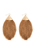 Oversized Tassel Drop Earrings