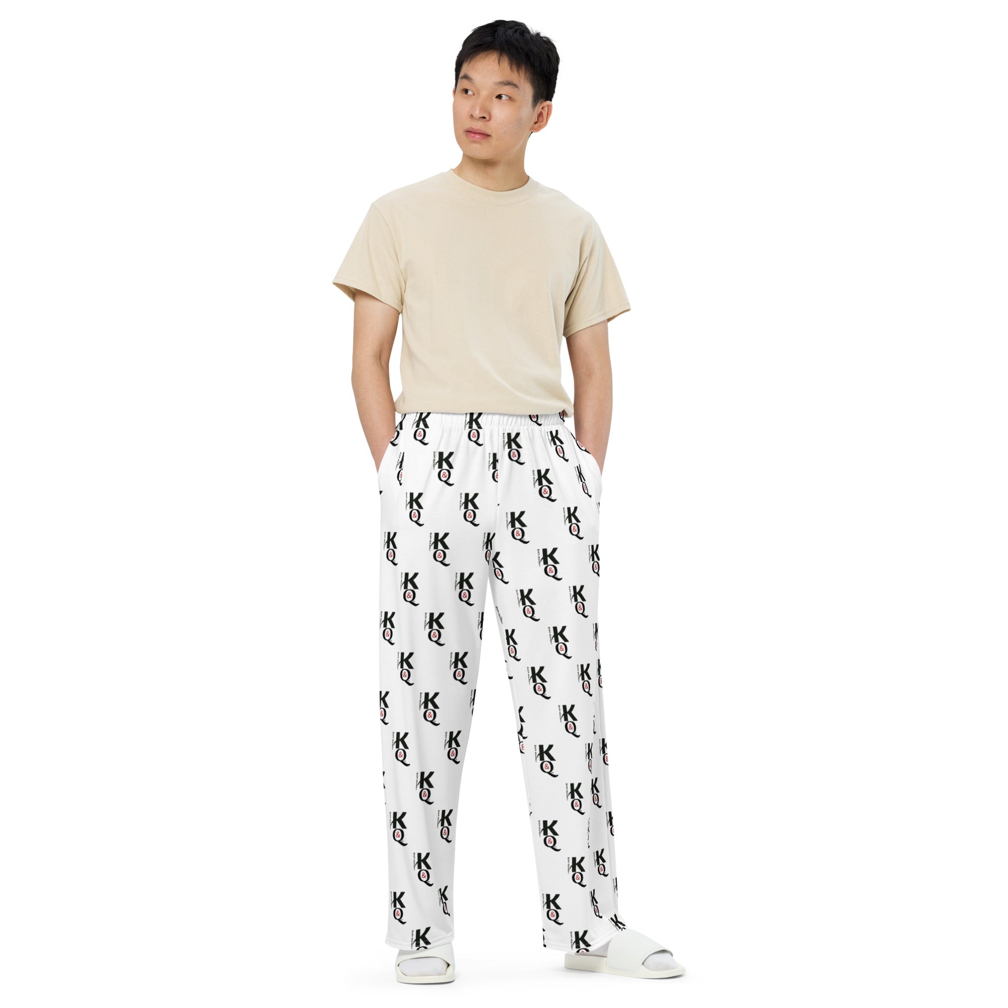 Kings All-over print unisex wide-leg pants
