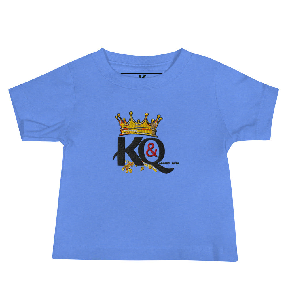 Baby Embroidery front print back Jersey Short Sleeve Tee