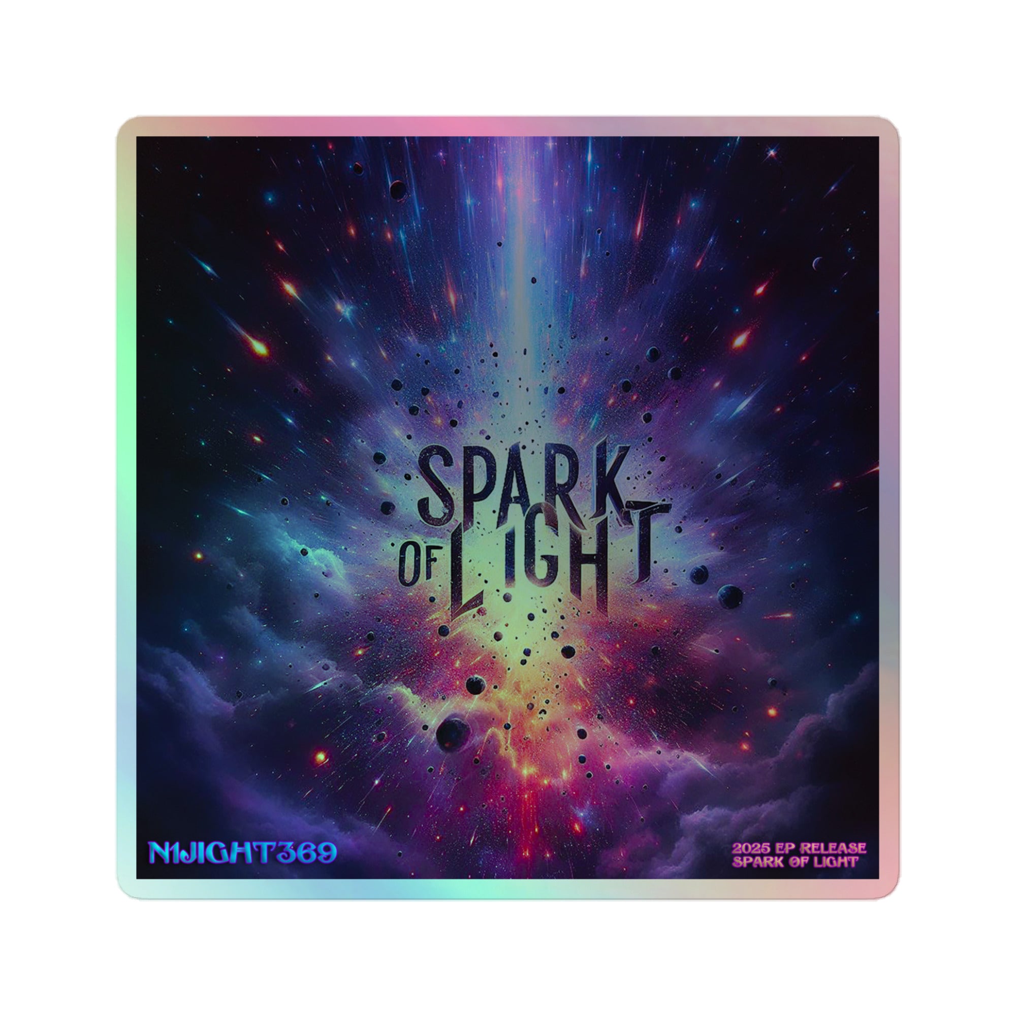 Spark of light Holographic stickers