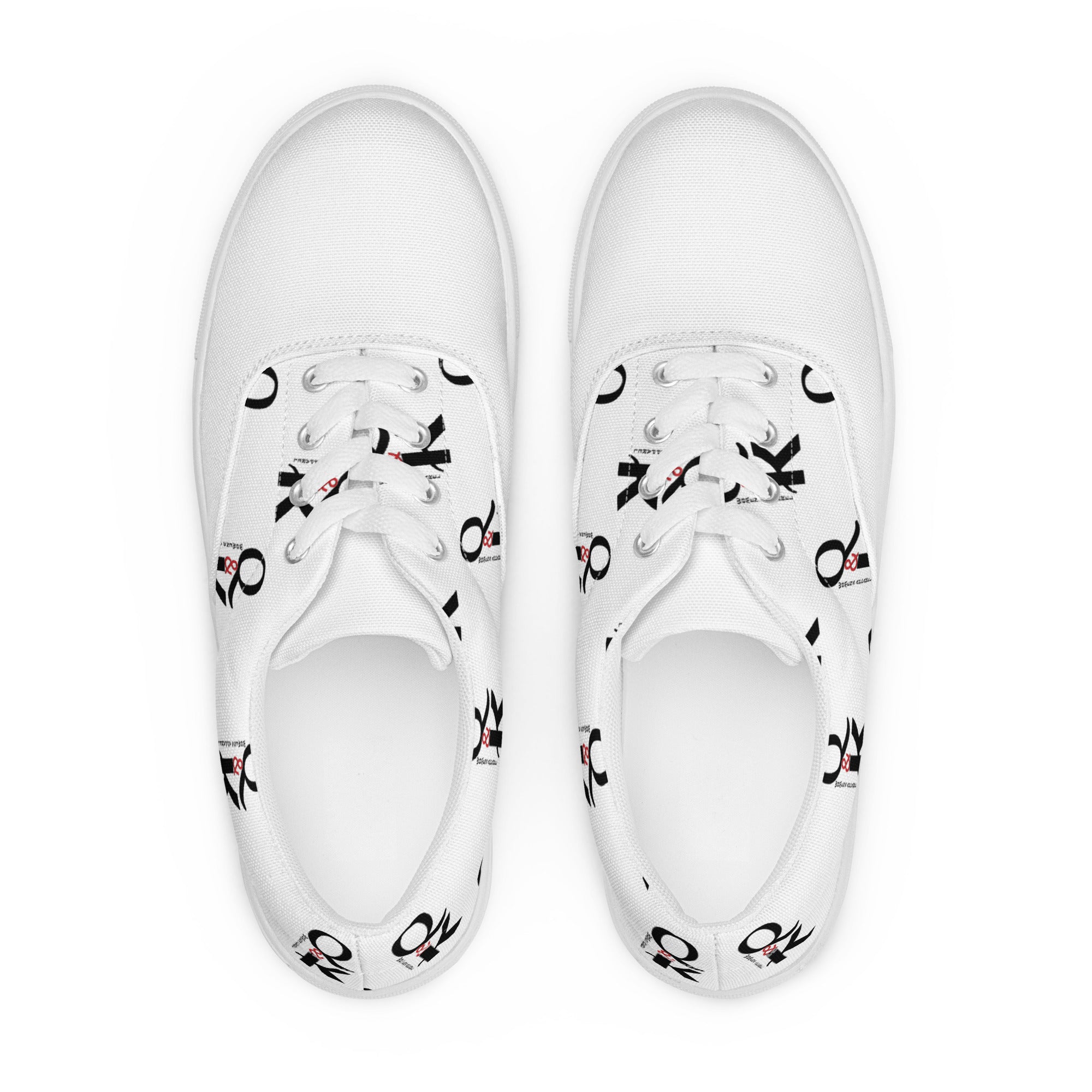 Women’s lace-up canvas shoes